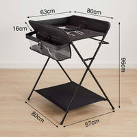 Table à langer pliable avec rangements | Langéo