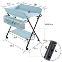 Table à langer pliable sur roulettes | Langéo