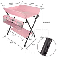 Table à langer pliable sur roulettes | Langéo