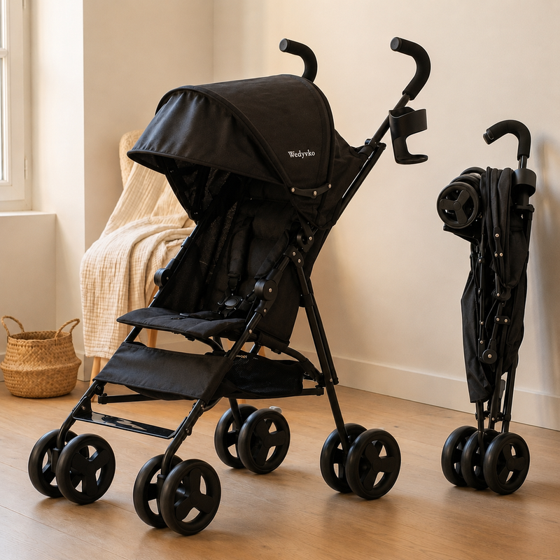 Poussette canne de voyage Langéo pliée