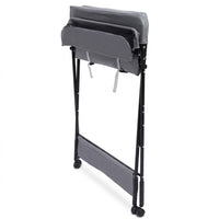 Table à langer pliable réglable en hauteur, grise | Langéo