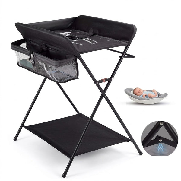 Table à langer pliable avec rangements | Langéo