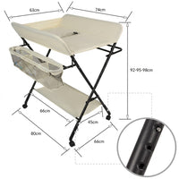 Table à langer pliable sur roulettes | Langéo