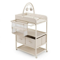 Table à langer pliable avec tiroirs, arche d'éveil | Langéo