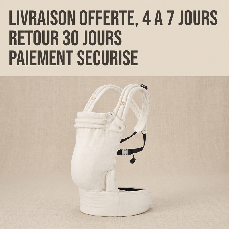 Porte-bébé physiologique Langéo, mise en place sans nœud ni écharpe