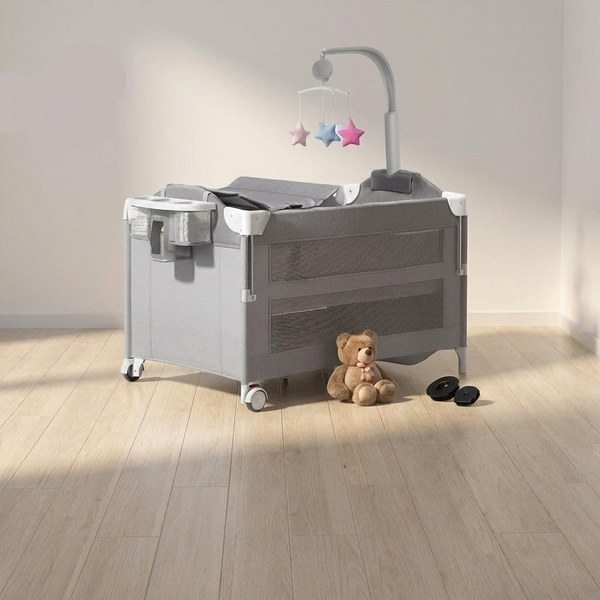 Table à langer 5 en 1 Langéo avec berceau cododo pliable