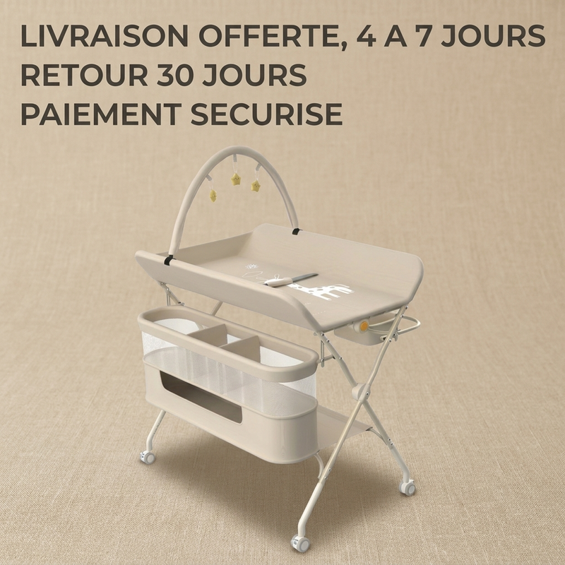 Arche d'éveil à jouets suspendus de la table à langer Langéo