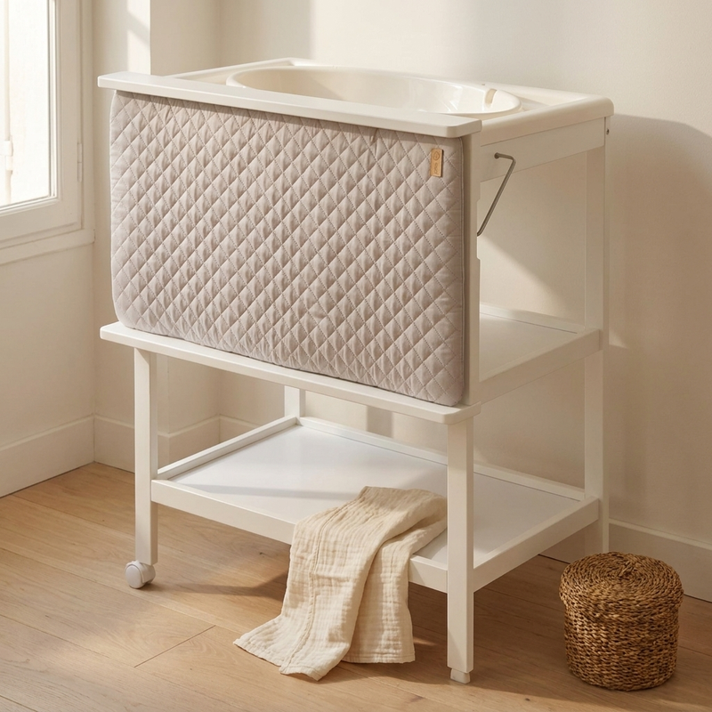 Table à langer baignoire Langéo, hauteur de change de 94 cm