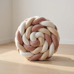 Tresse de lit tressé respirant en coton effet velours