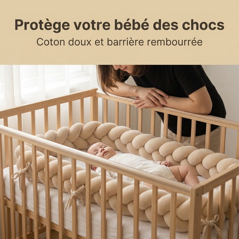 Garnissage molletonné épais du tour de lit Langéo
