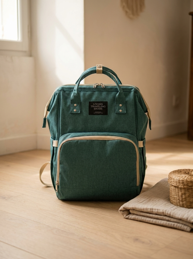 Sac à langer Langéo déplié en couchage d'appoint