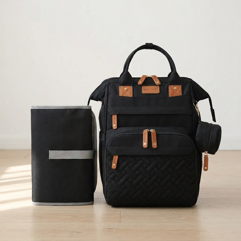 Port USB du sac à langer Langéo pour brancher une batterie externe