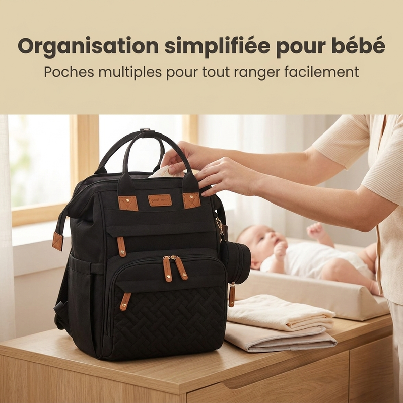 Berceau intégré du sac à langer Langéo