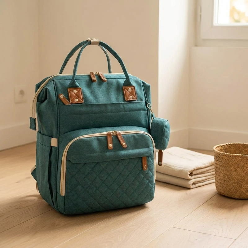 Rangement des biberons dans le sac à langer Langéo
