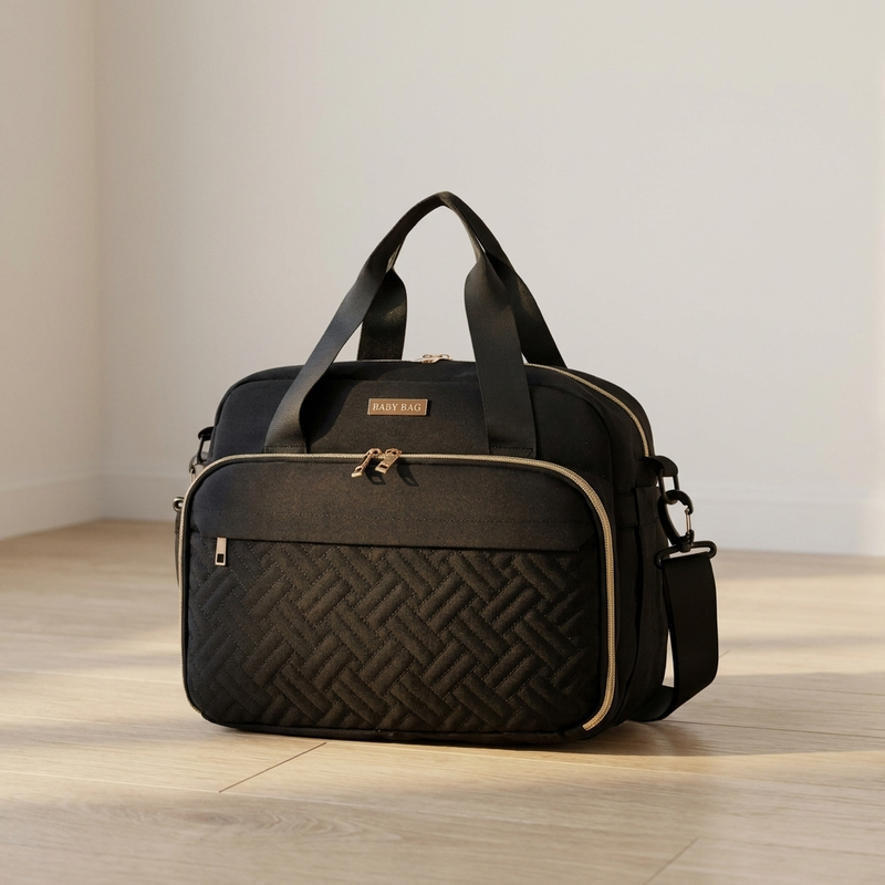 Sac à langer bandoulière imperméable Langéo, format compact