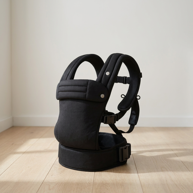 Porte-bébé ergonomique Langéo, finition damier