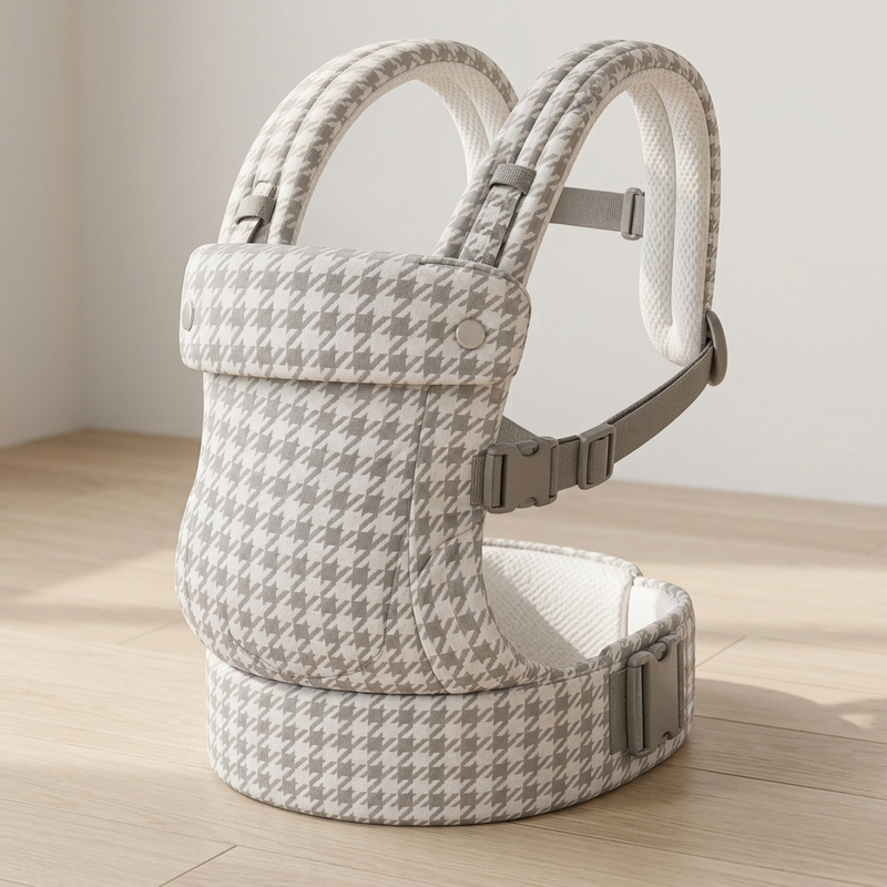 Porte-bébé ergonomique Langéo, détail des coutures