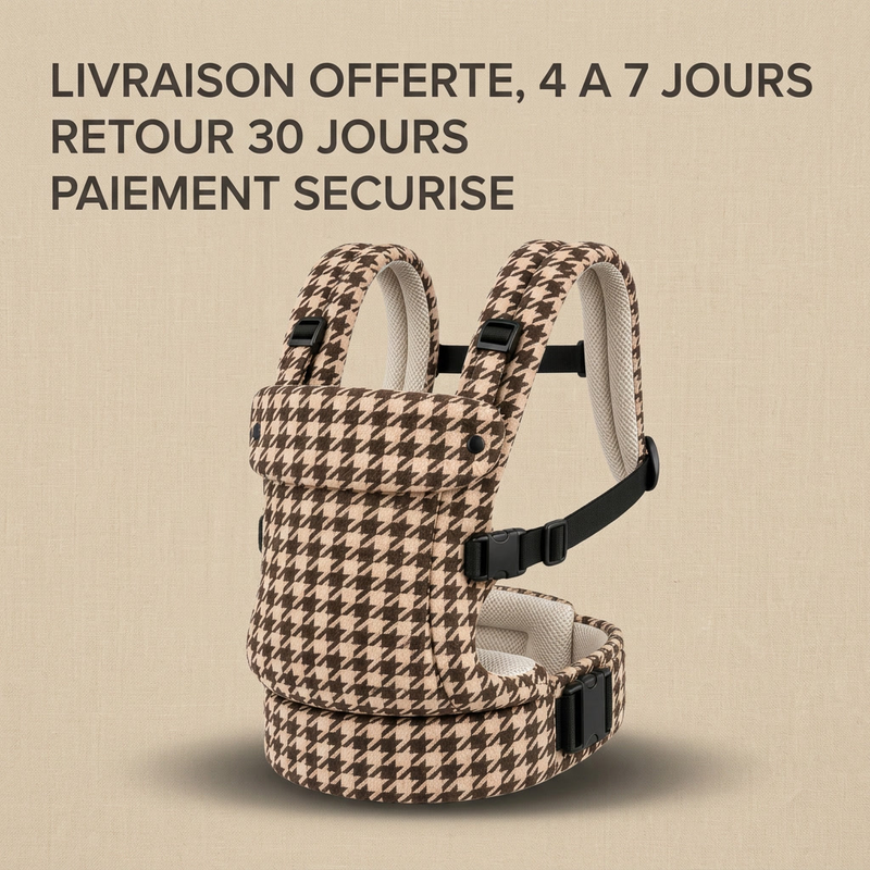 Porte-bébé ergonomique Langéo, design évolutif qui suit bébé