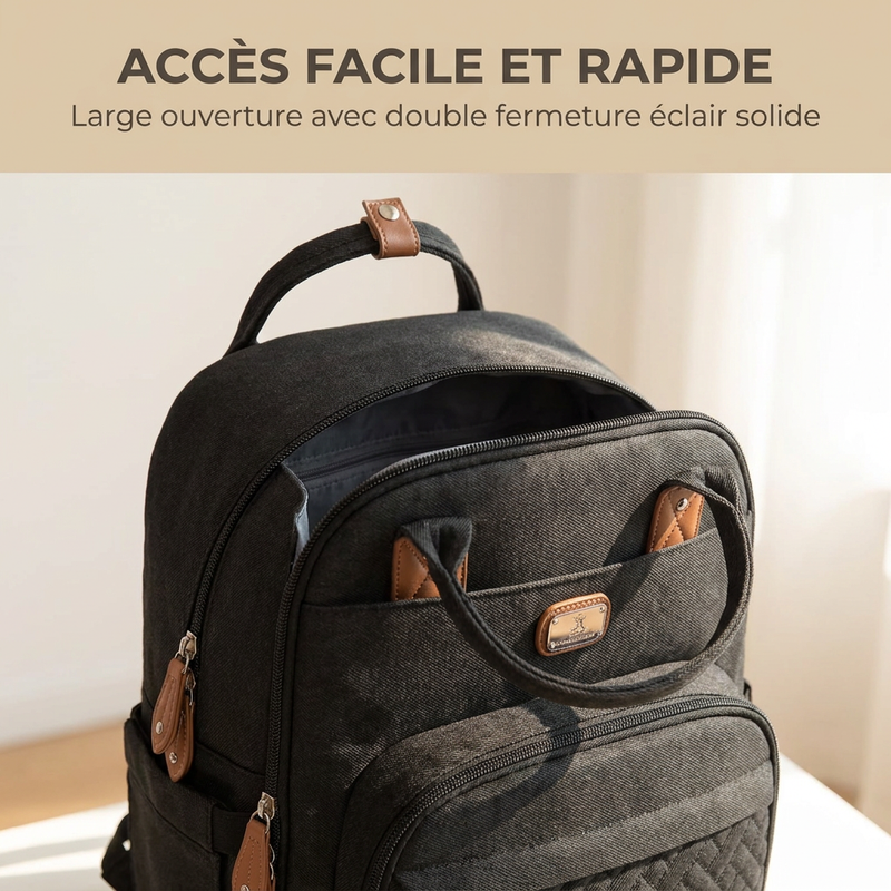 Tissu déperlant du sac à langer multifonction Langéo