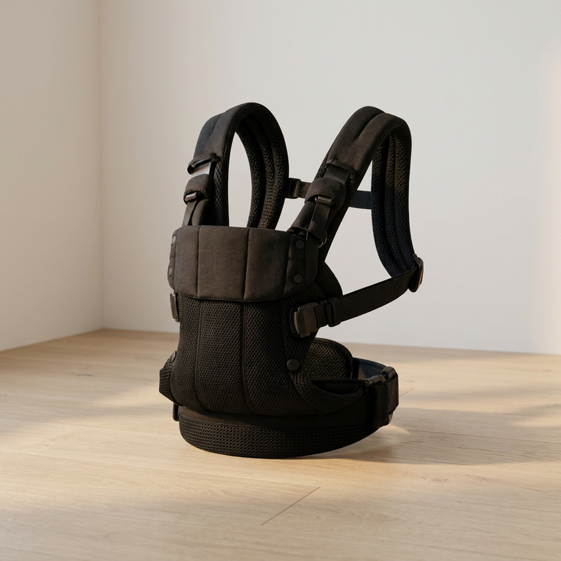 Porte-bébé physiologique Langéo, assise naturelle de bébé