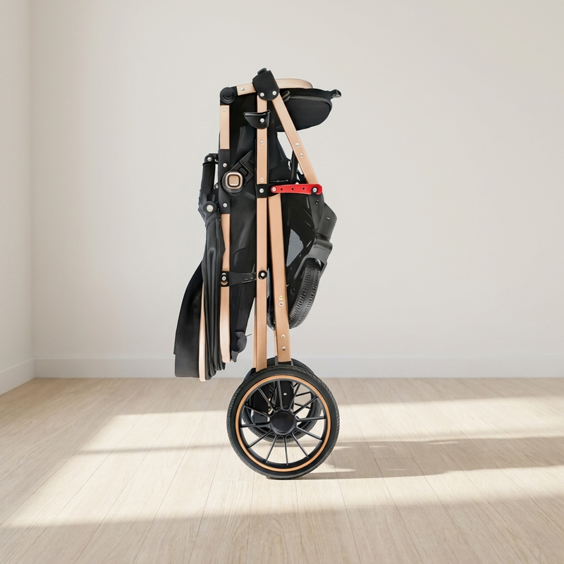 Assise à 50 cm de la poussette 3 en 1 Langéo