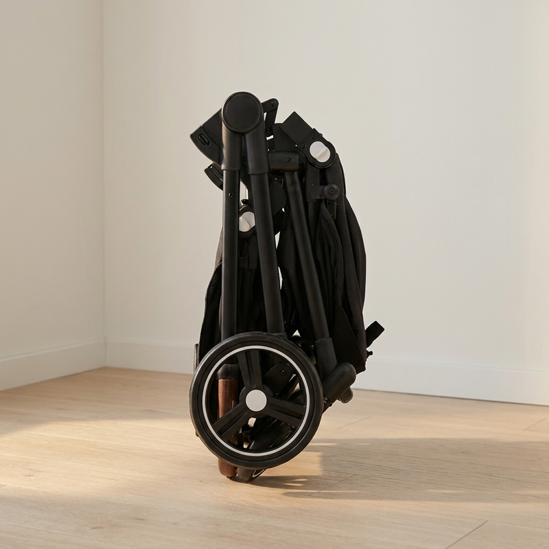 Poussette double tandem Langéo en noir, beige ou gris