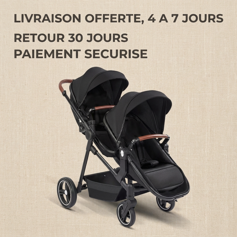 Panier de rangement de la poussette double tandem Langéo
