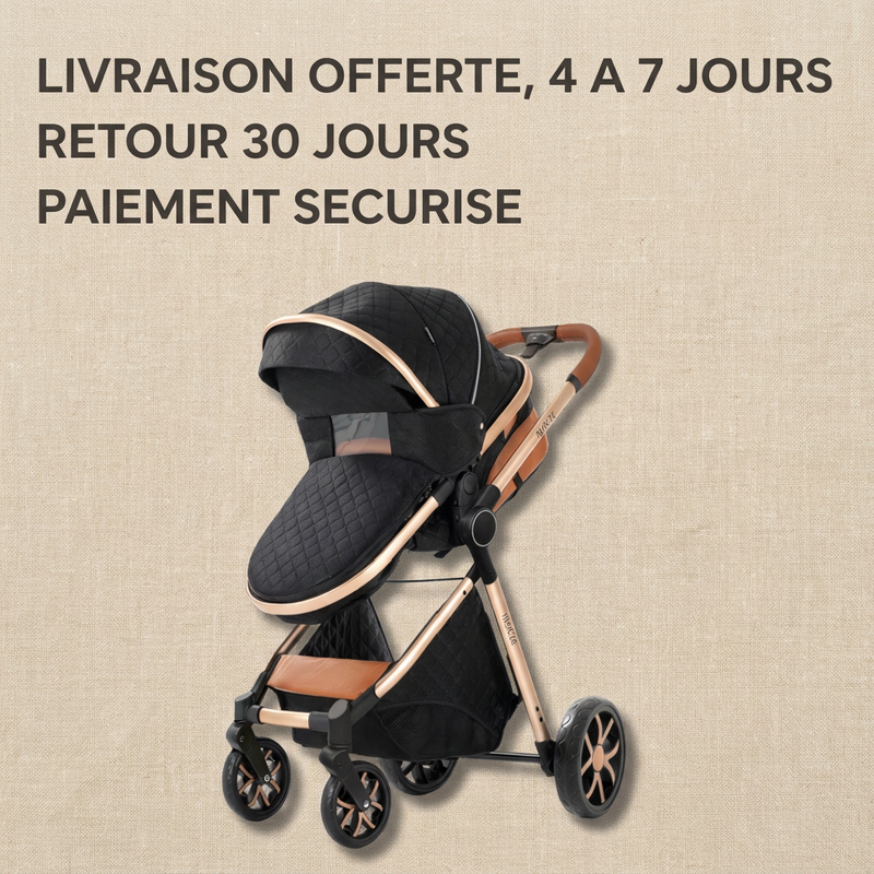 Poussette 3 en 1 Langéo, coloris de la gamme